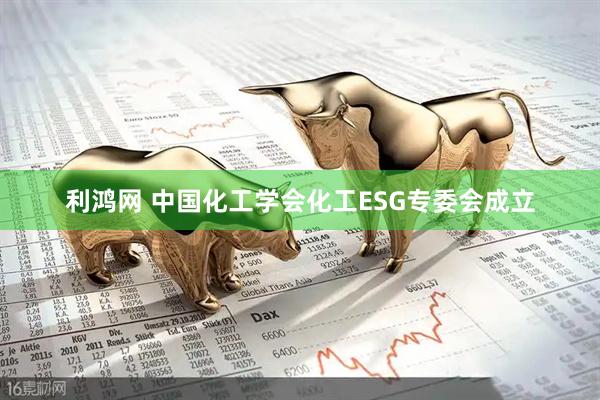 利鸿网 中国化工学会化工ESG专委会成立